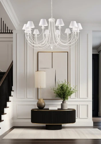 bialy-zyrandol-w-holu