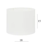 ABAŻUR walec do lampy 11W-E27 biały 18/15 