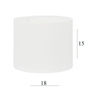 ABAŻUR walec do lampy 11W-E27 biały 18/15 