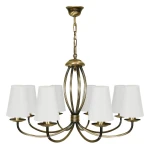 Elegancki żyrandol 8-ramienny KORNE 1397/W8/2S/01/Le 