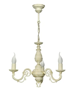 Żyrandol w stylu prowansalskim VIOLA O3003 W3 AB/Le 3-ramienny