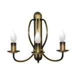 Patynowany kinkiet świecznikowy KORNE 1392/K3/Le 