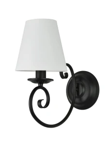 Pojedynczy czarny kinkiet DOMINO O3010 K1 CZA/AB/01/Le