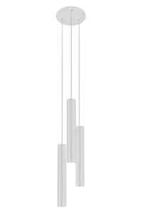 Minimalistyczna biała lampa wisząca EJE L 18916 WH/N 3-punktowa