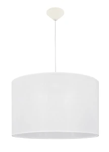 Biała lampa z dużym abażurem JULITA B/6W/10/G