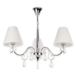 Stylowy żyrandol z kryształkami VELEOS 1O1963 CH BIA/Le 3-płomienny