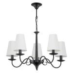 Czarno-biały żyrandol klasyczny ASTOR 2S 1O2895 W5 CZA/2S/Le