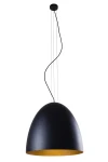 Nowoczesna lampa wisząca czarna EGS L 19024 BL/G/N 5-płomienna