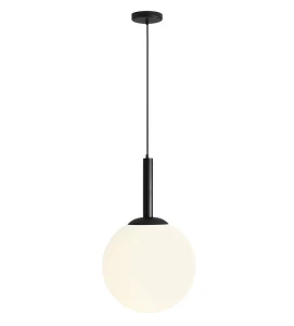 Minimalistyczny zwis z kloszem kula BASO XL BLACK 11087XL1/AX