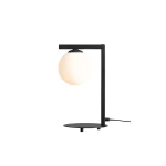 Minimalistyczna lampa stołowa z kloszem ZAK TABLE BLACK DOWN 11038B1_1/AX