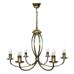 Żyrandol świecznikowy do salonu KORNE 1396/W6/Le 6-plomienny 