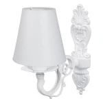 Stylowy biały kinkiet do pokoju dziecięcego NELA O3030 K1 BIA/AB/01/Le