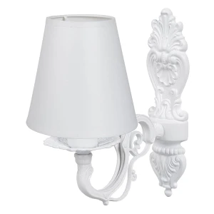 Stylowy biały kinkiet do pokoju dziecięcego NELA O3030 K1 BIA/AB/01/Le