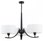 Elegancka czarna lampa sufitowa do salonu ORESA 1O2873 W3-CZA/Le 