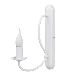 Stylowa lampa do pokoju biały kinkiet na ścianę OLIVER O3050 K1 BIA/Le 