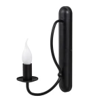 Stylowa lampa do pokoju czarny kinkiet na ścianę OLIVER O3050 K1 CZA/Le 