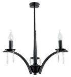 Nowoczesny żyrandol świecznikowy KAPRIS 1O2863 W3 CZA/Le 3-ramienny