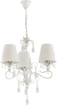Lampa z kryształami ecru patyna 3-płomienna LUKRES 121063/AA
