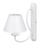 Delikatny kinkiet z abażurkiem OLIVER O3050 K1 BIA/1S/01/Le 