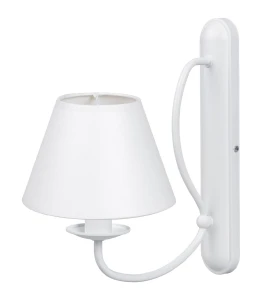 Delikatny kinkiet z abażurkiem OLIVER O3050 K1 BIA/1S/01/Le 