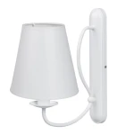 KLasyczny kinkiet z abażurkiem OLIVER O3050 K1 BIA/AB/01/Le