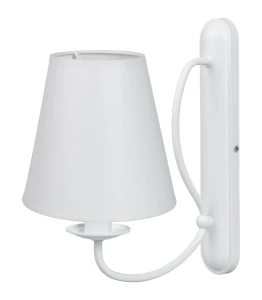 KLasyczny kinkiet z abażurkiem OLIVER O3050 K1 BIA/AB/01/Le