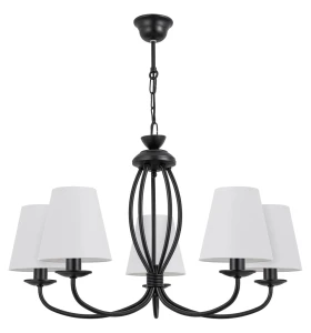 Piękny prosty żyrandol 5-płomienny OLIVER O3055 W5 CZA/AB/01/Le 