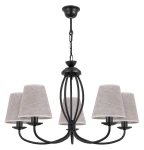 Elegancki prosty żyrandol 5-ramienny OLIVER O3055 W5 CZA/AB/05/Le  