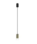 Złota minimalistyczna lampa wisząca  CYLINDO S 17870/N     