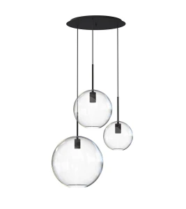 Efektowna potrójna lampa wisząca SPIRE 17788/N            