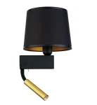 Elegancki czarno-złoty kinkiet CHILEN 18213/N  