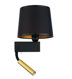 Elegancki czarno-złoty kinkiet CHILEN 18213/N  