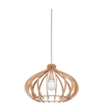 Duża drewniana lampa wisząca IKLA 14174/N        