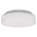 Nowoczesny chromowy plafon do łazienki PEN LED M 18174/N                            