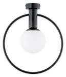 Nowoczesny czarny plafon RIKA 1O2941 P1 CZA/Le  