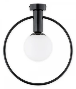 Nowoczesny czarny plafon RIKA 1O2941 P1 CZA/Le  