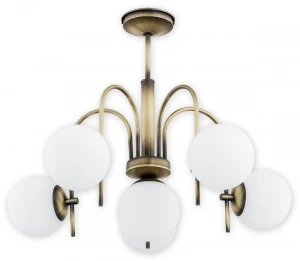 Oryginalny 6-ramienny żyrandol do salonu APISO 1O2856 W6 PAT/Le 