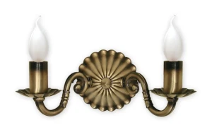 Podwójny kinkiet świecznikowy PRAMA 1O1001/K2/Le    