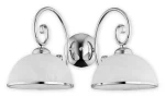 Oryginalny podwójny kinkiet ścienny INDRO 1O2491 K2 CH/Le      