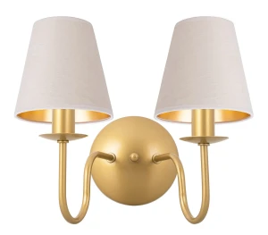 Elegancki złoty kinkiet powójny GOLDSUN AB 1339G/17/50  