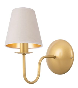 Złoty stylowy kinkiet do salonu GOLDSUN AB 1338G/17/50 