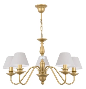 Elegancki złoty żyrandol do salonu KRISTAL 1S 4160G/17/01  