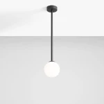 Czarna pojedyncza lampa do jadalni PINO M BLACK 11080PL_G1_M/AX  