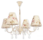 Elegancki żyrandol z abażurkami do salonu VELEOS 1O1964 AB KW/Le