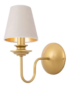 Elegancki złoty kinkiet do salonu KRISTAL AB 4162G/17/50