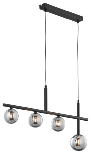 Oryginalny żyrandol z kloszami do salonu NEPTO 11908 NT4 CZ DY/J   