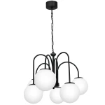 Stylowy żyrandol z białymi kloszami CAMBRE 13195/L   