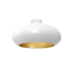 Piękna biała lampa z dużym kloszem COMPEN 11676/L 