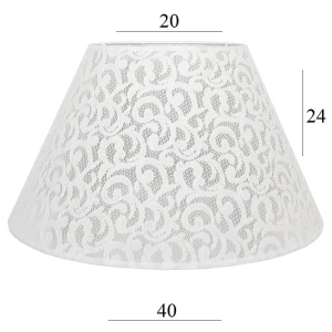 Koronkowy abażur do lampy stojącej 6S  20/40 wys 24 