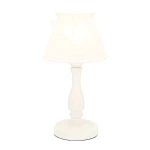 Lampka stołowa z unikatowym białym abażurkiem ZEFO 141-73815/C        